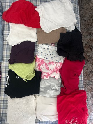 Lote de tops variados talla S/M