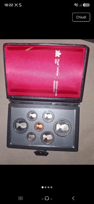 Set di monete canadesi Royal Canadian Mint