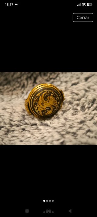 Anillo #vintage años 60 Damasquinado Oro Toledo