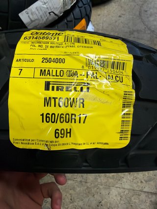 Neumático Pirelli MT60 RS 160/60R17