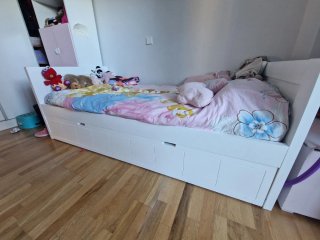 Cama Infantil de 90 cm con Cama nido debajo