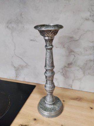 Candelabro de Metal Plateado