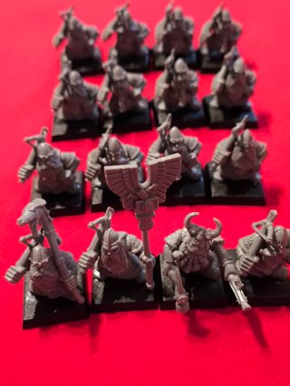 Set de 16 Miniaturas Enanos Warhammer