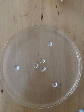 Plato de Microondas de Cristal 27,5 cm