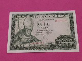Billete de 1000 Pesetas de 1965 NUEVO.S/C