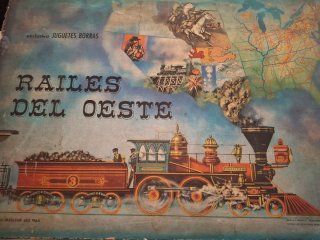 Juego Vintage Raíles del Oeste Juguetes Borrás