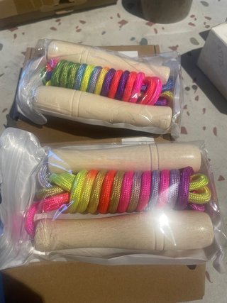Cuerda de Saltar con Mango de Madera