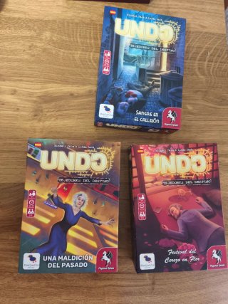 Lote de 3 Juegos de Mesa Undo. En muy buen estado