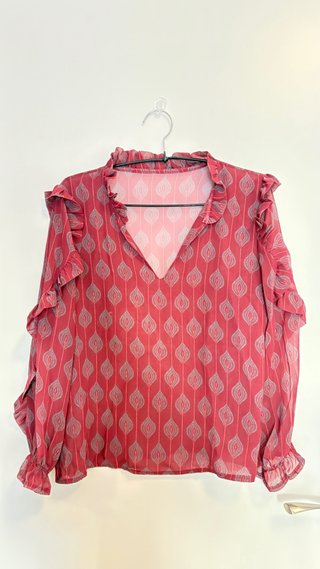 Blusa con Estampado Geométrico
