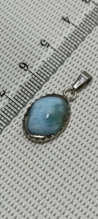 Colgante de Plata 925 y Larimar.