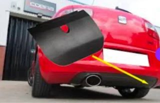 Tapa gancho trasera Seat Leon Cupra 1M