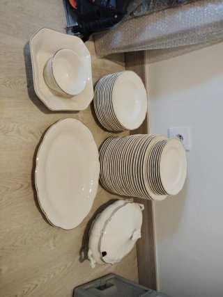 Vajilla de Porcelana Blanca