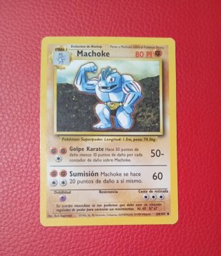 Carta Pokémon Machoke set básico