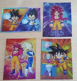 4 Cartas Dragon Ball Edición Limitada