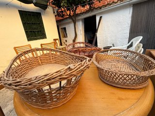Set de 3 Cestas de Mimbre