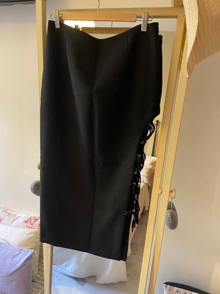 Falda tubo negra Zara talla L