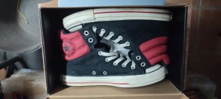 Zapatillas Converse Rojas y Negras Talla 38