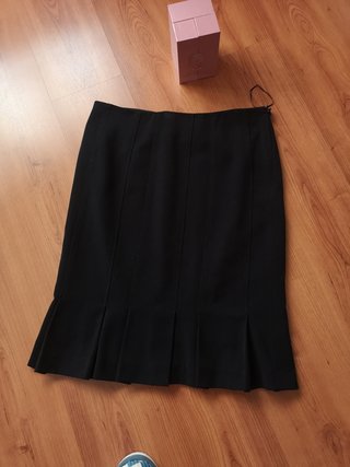 Falda Negra Punto Roma Talla 42