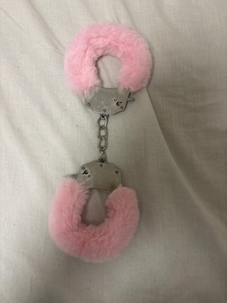 Esposas de Disfraz con pelo Rosa