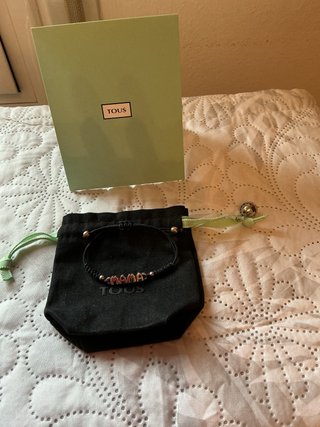 Pulsera Tous Mama de Plata y Cordón