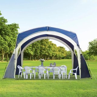 Toldo Camping Plegable 3,5x3,5m Impermeable Azul