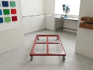 Plataforma rodante de transporte carro de carga