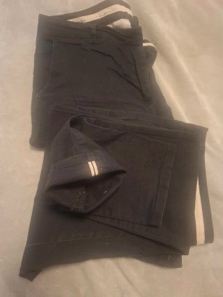 Lote de 2 pantalónes chinos, negros de mujer