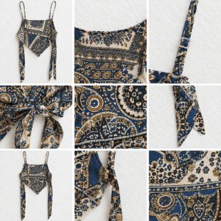 Top Estampado con Lazo en la Espalda