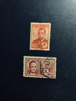 Sellos España 1945. Haya y García Morato