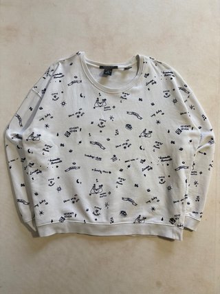 Sudadera Scotch & Soda Blanca Talla M