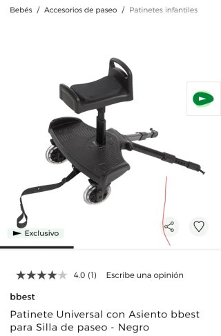 Patinete Universal con Asiento bbest