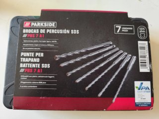 Set de 7 Brocas de Percusión SDS Parkside