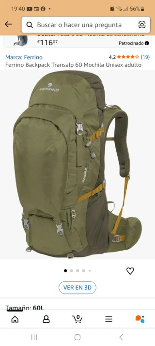 Mochila de Trekking Ferrino Transalp 60