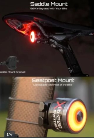 Luz trasera inteligente para bicicleta