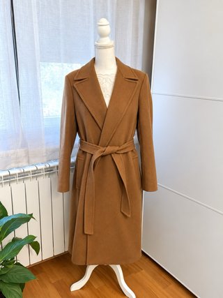 Abrigo Lana Manteco Zara Camel