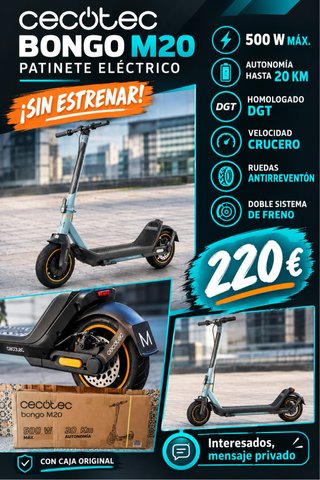 Patinete Eléctrico Cecotec Bongo M20