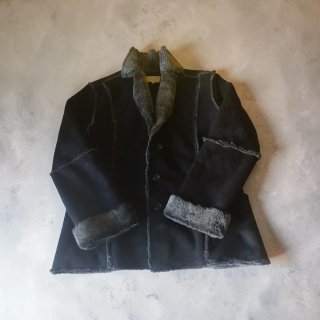 Abrigo chaqueta negra forro de pelo Talla 46