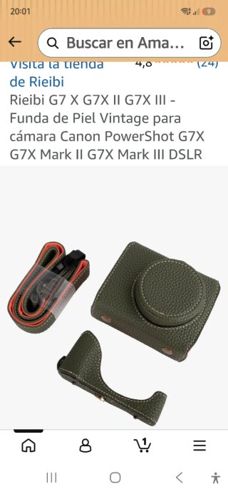 Funda de Piel Rieibi para Canon PowerShot G7X