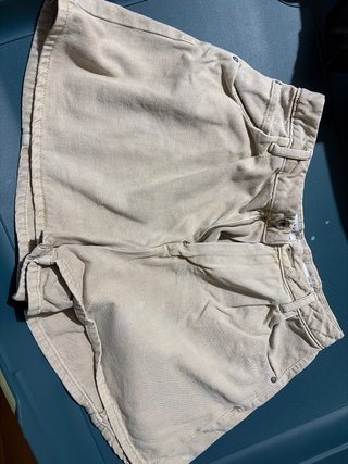 Bermuda vaquera beige