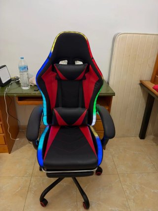 Silla Gaming con Masaje y Luces LED