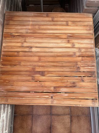 Mesa Baja de Bambú para Terraza