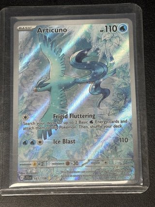 Carta Pokémon Articuno 161/159 precio mercado 35$