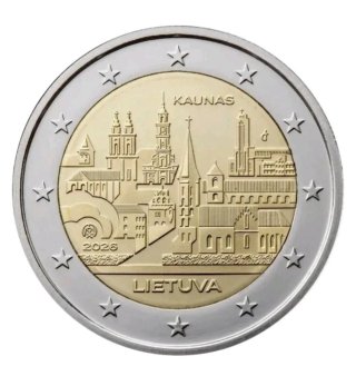 MONEDA CONMEMORATIVA 2€ LITUANIA 2026. KAUNAS