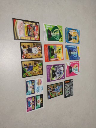 Lote de campeón card de varios años más otros