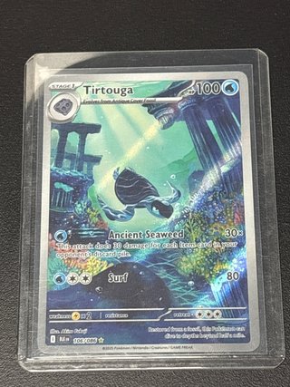 Carta Pokémon Tirtouga 106/086 precio mercado 58$