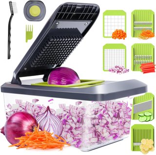 Mandolina de Cocina Profesional con 6 Cuchillas