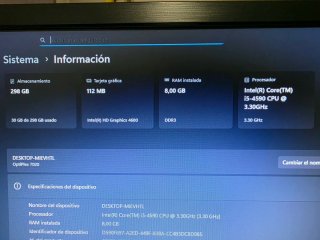 PC Sobremesa Dell Optiplex 7020 + Monitor 22 pulg.
