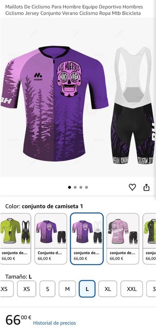 Conjunto Ciclismo Mobel Morado Talla L