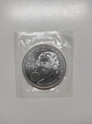 Moneda Plata 20€ Dia Internacional de la Mujer