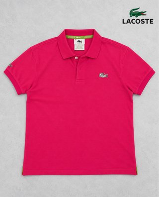 Polo Lacoste Rosa Talla M